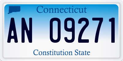 CT license plate AN09271