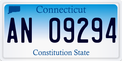 CT license plate AN09294