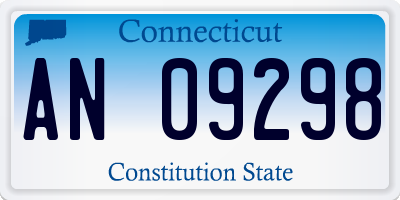 CT license plate AN09298