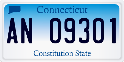 CT license plate AN09301