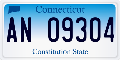 CT license plate AN09304