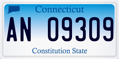 CT license plate AN09309