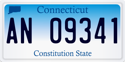 CT license plate AN09341