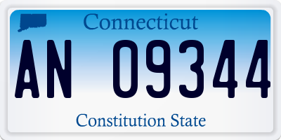 CT license plate AN09344