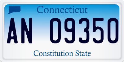 CT license plate AN09350