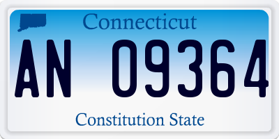 CT license plate AN09364