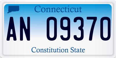 CT license plate AN09370