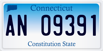 CT license plate AN09391