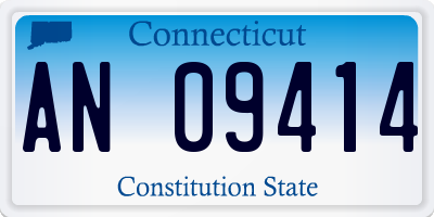 CT license plate AN09414
