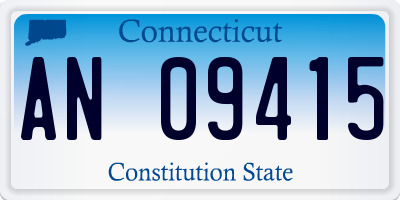 CT license plate AN09415