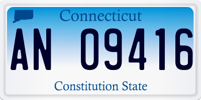 CT license plate AN09416