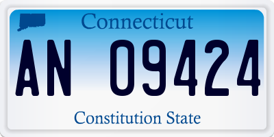 CT license plate AN09424