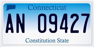 CT license plate AN09427