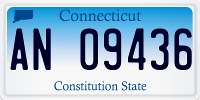 CT license plate AN09436