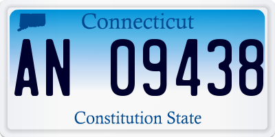CT license plate AN09438