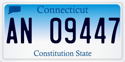 CT license plate AN09447