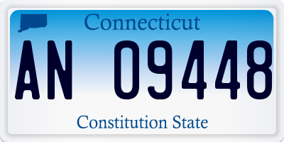 CT license plate AN09448