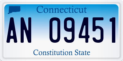 CT license plate AN09451