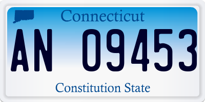CT license plate AN09453