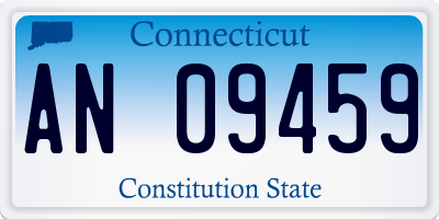 CT license plate AN09459