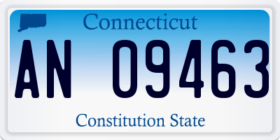 CT license plate AN09463