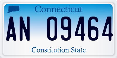 CT license plate AN09464