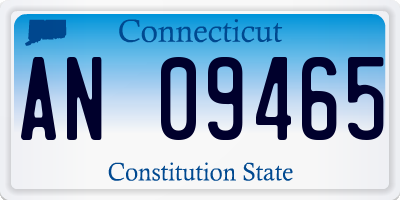 CT license plate AN09465