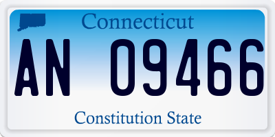 CT license plate AN09466