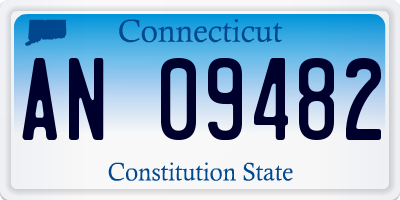 CT license plate AN09482