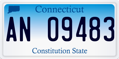 CT license plate AN09483