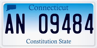 CT license plate AN09484