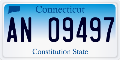 CT license plate AN09497