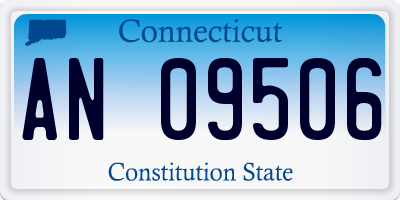 CT license plate AN09506