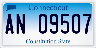 CT license plate AN09507