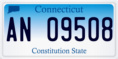 CT license plate AN09508