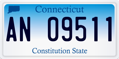 CT license plate AN09511