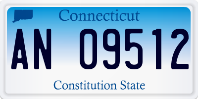 CT license plate AN09512