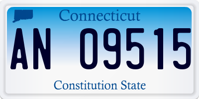 CT license plate AN09515