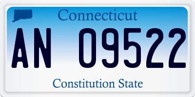 CT license plate AN09522