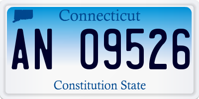 CT license plate AN09526