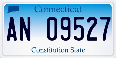 CT license plate AN09527