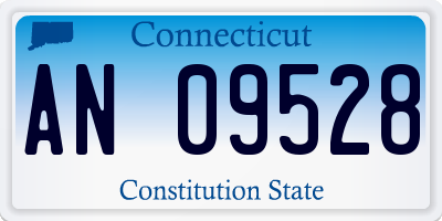 CT license plate AN09528