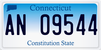 CT license plate AN09544