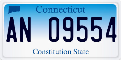CT license plate AN09554
