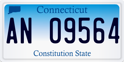 CT license plate AN09564