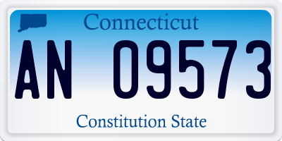 CT license plate AN09573