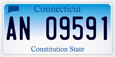 CT license plate AN09591