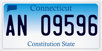 CT license plate AN09596