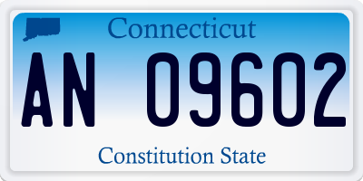 CT license plate AN09602