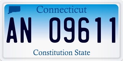 CT license plate AN09611